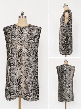 AllSaints Coni tank dress in snake print